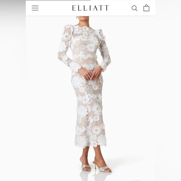 knee length dresses for ladies Elliatt Jasmine Long Sleeve Dress main image 0
